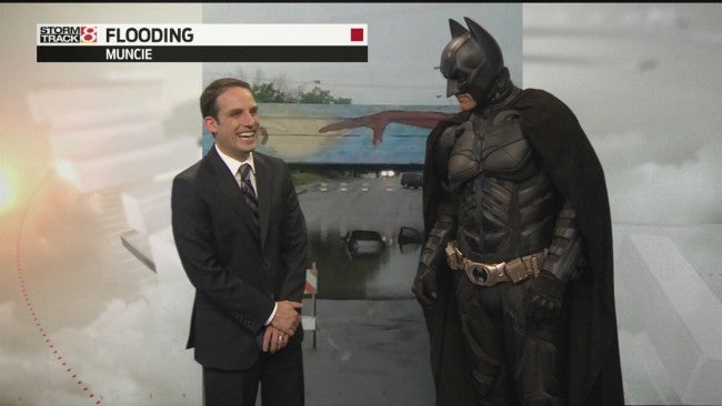 Batman helps with the weather - WISH-TV | Indianapolis News | Indiana  Weather | Indiana Traffic