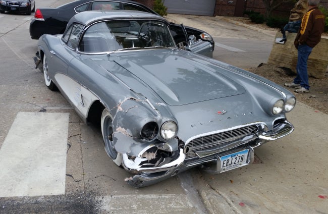 â€™61 Corvette crashes on final test drive after 15-year restoration