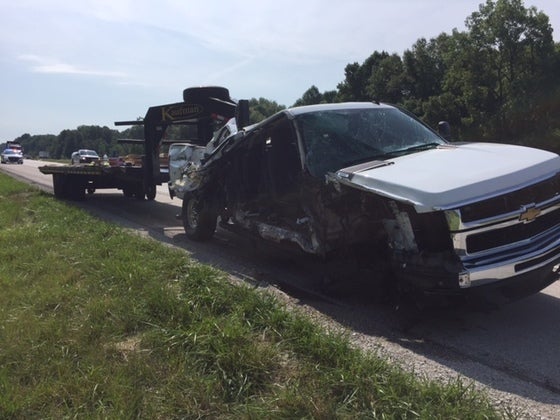 Crash on I-70 due to suspected distracted driving, police say - WISH-TV