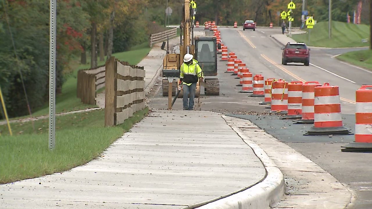 Beech Grove celebrates opening of Churchman Avenue sidewalk - WISH-TV