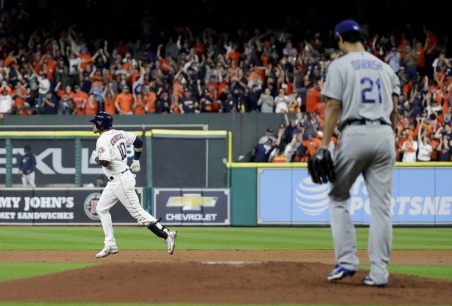 Astros' Gurriel may be punished for gesture at LA's Darvish