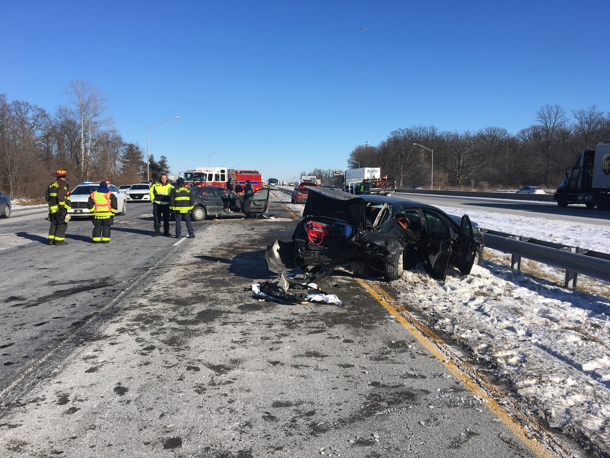 4 hurt in afternoon crash on I70 eastbound Indianapolis News