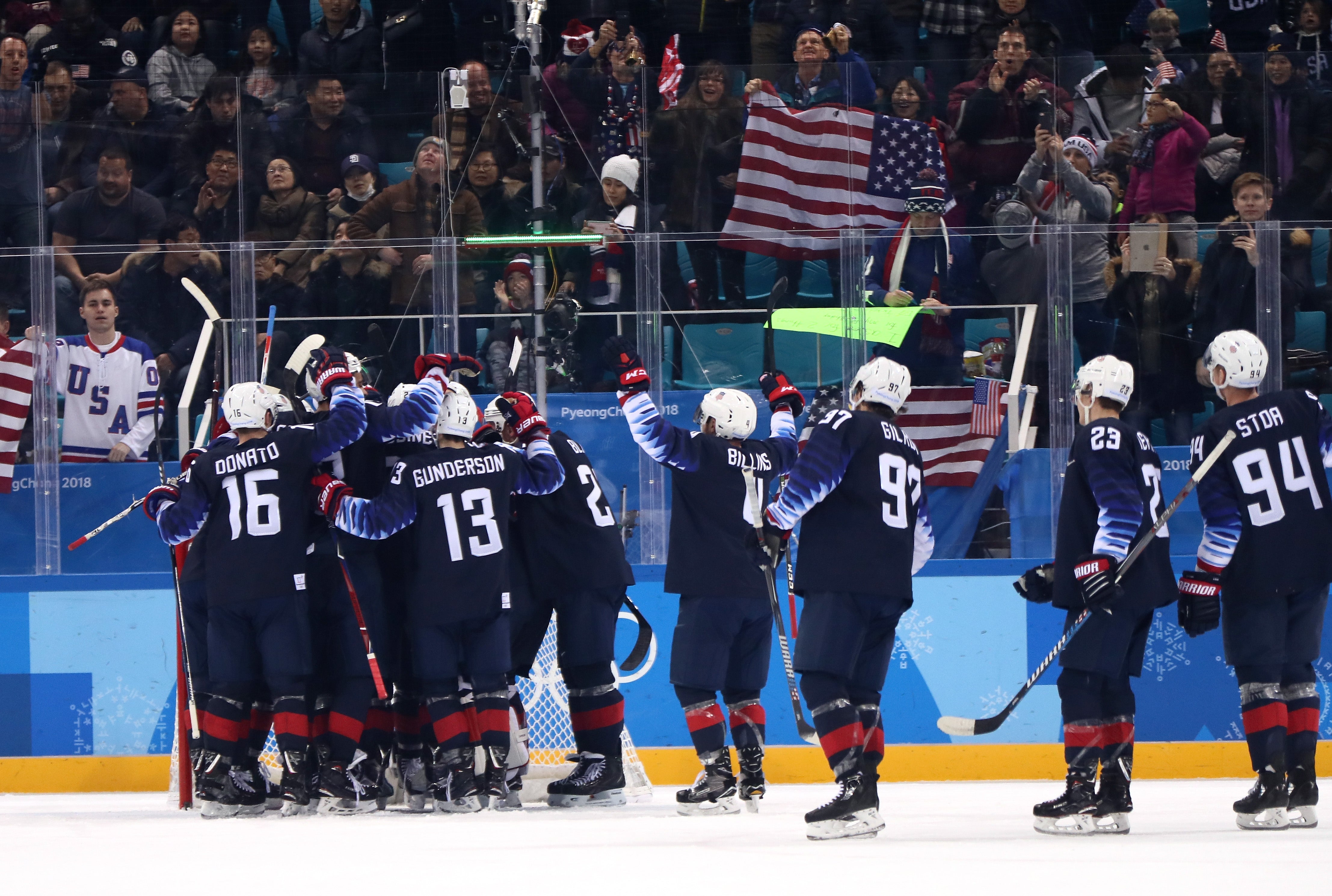 PHOTOS: Team USA takes down Slovakia in Game 2 of Men's Hockey - WISH ...