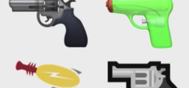 gun emoticon