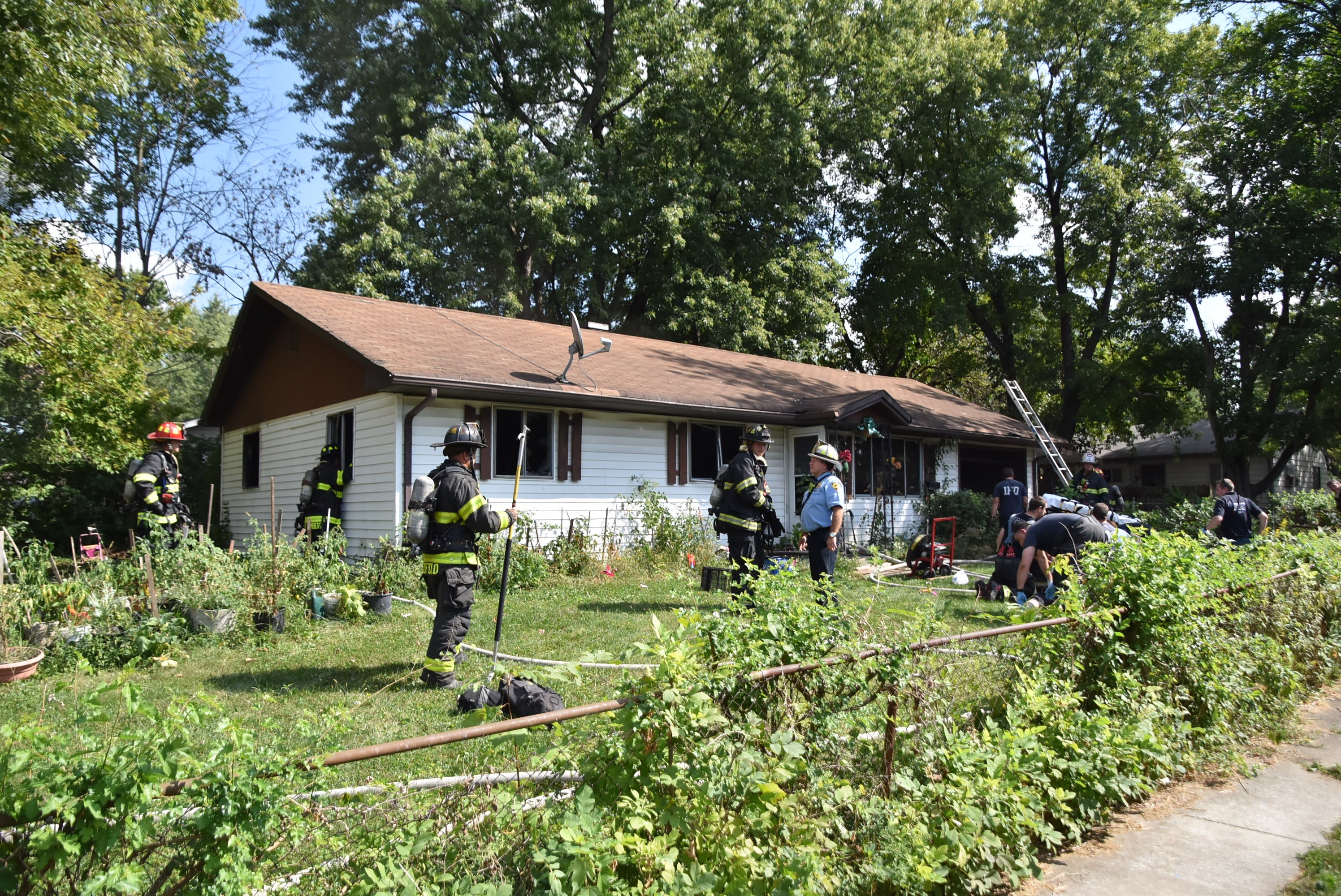 Man hospitalized after house fire on city's south side - Indianapolis ...