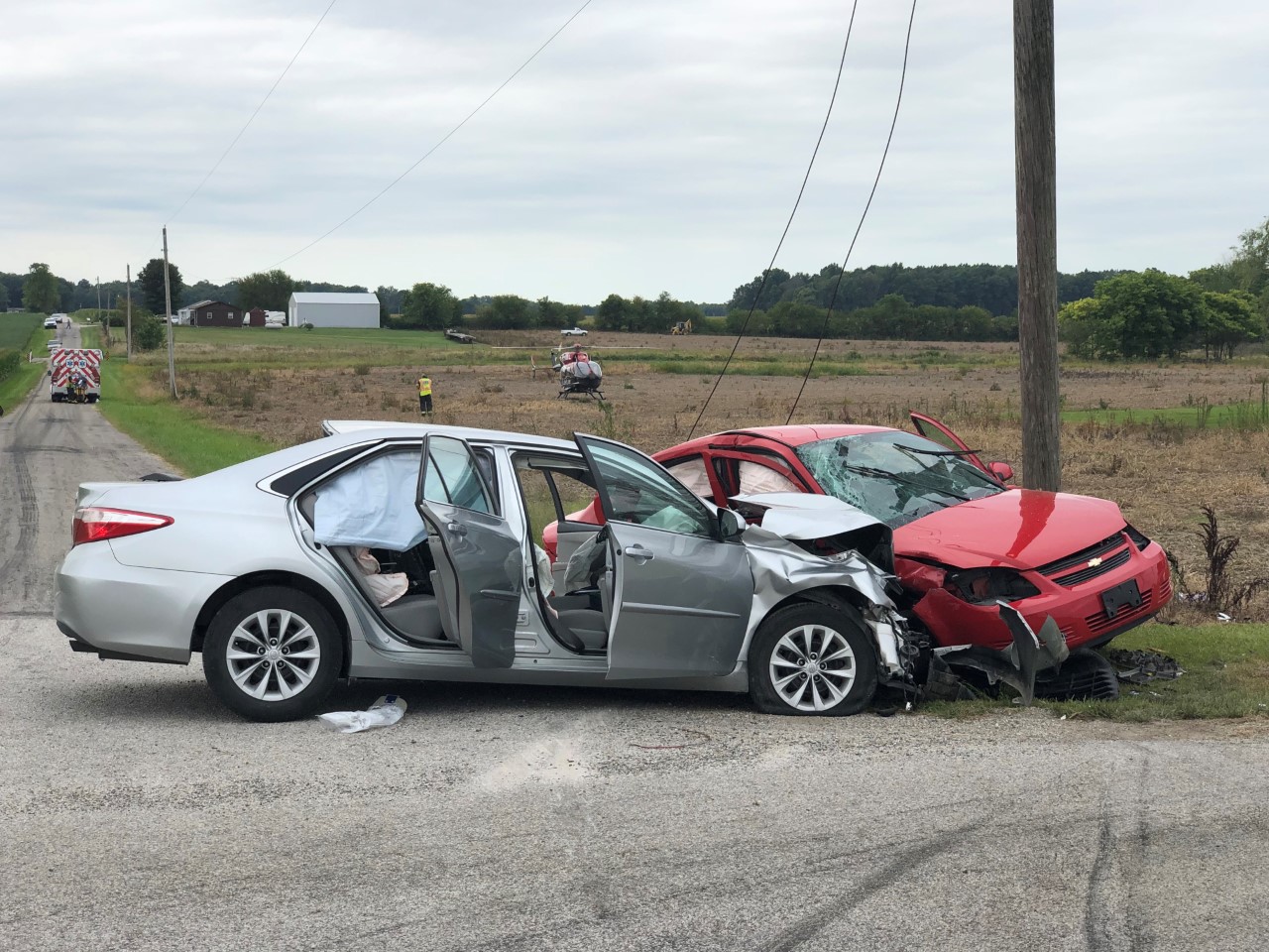 Man Shocked By Power Line After 2 Car Crash Injuring 3 Others Indianapolis News Indiana