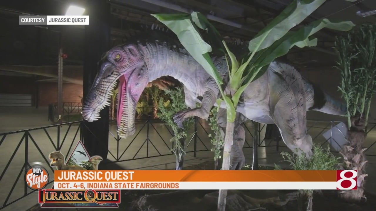 Lifesize dinosaurs descend on Indianapolis for Jurassic Quest