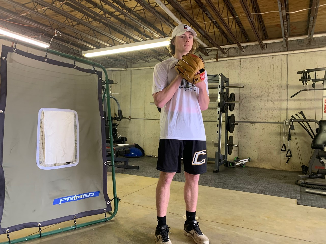 Westfield pitcher turns basement into makeshift training center ...