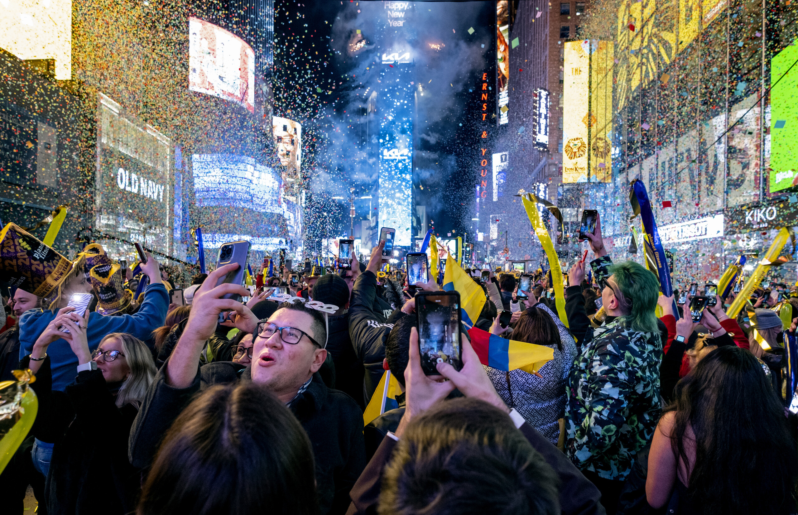 Новый год на Таймс сквер 2022