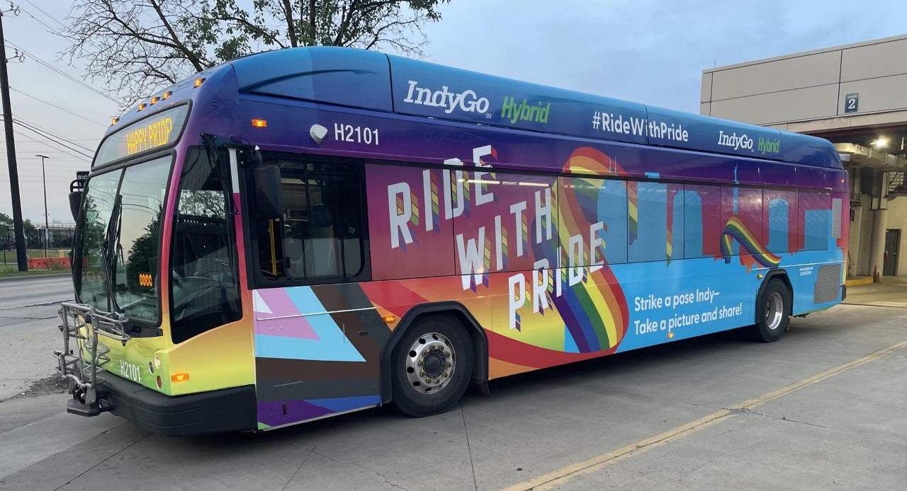 IndyGo unveils special Indy Pride bus