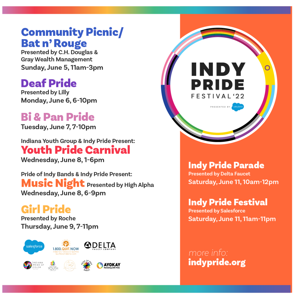 Indy Pride to host variety of upcoming events – festival, parade, pet ...