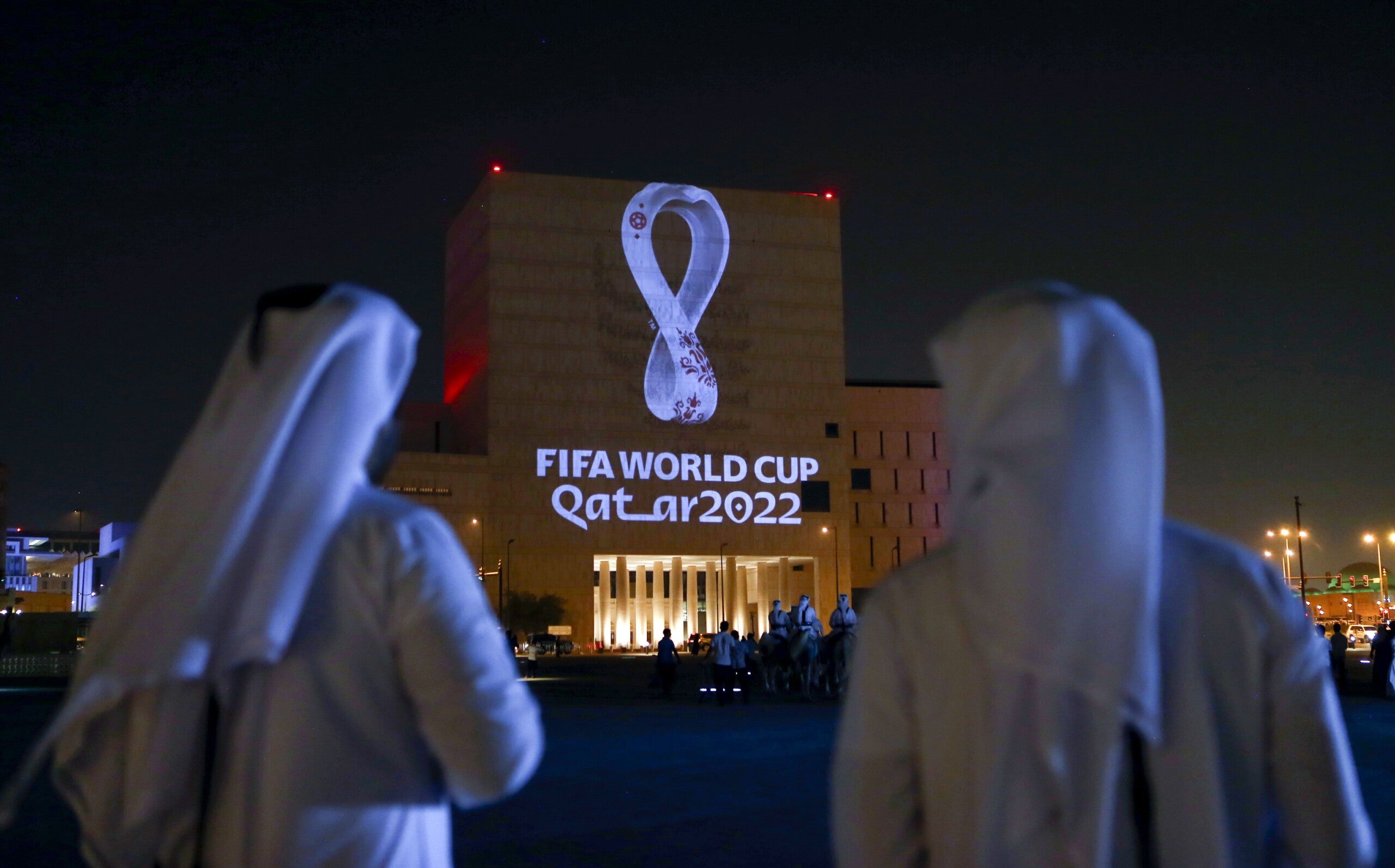 A football FIFA World Cup shop in Souq Waqif in Doha, in the state