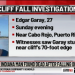 Edgar Garay dies after falling off cliff in Puerto Rico