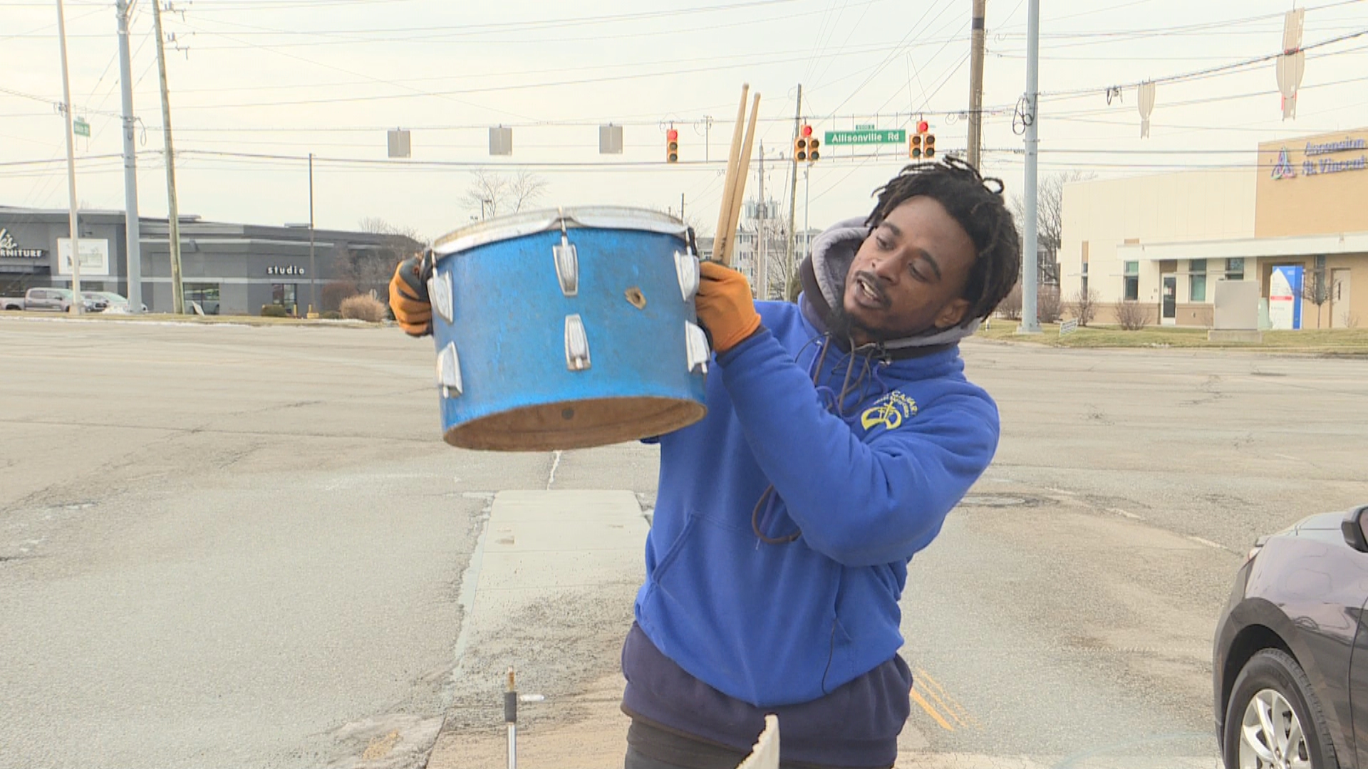 Indianapolis musician drumming up joy