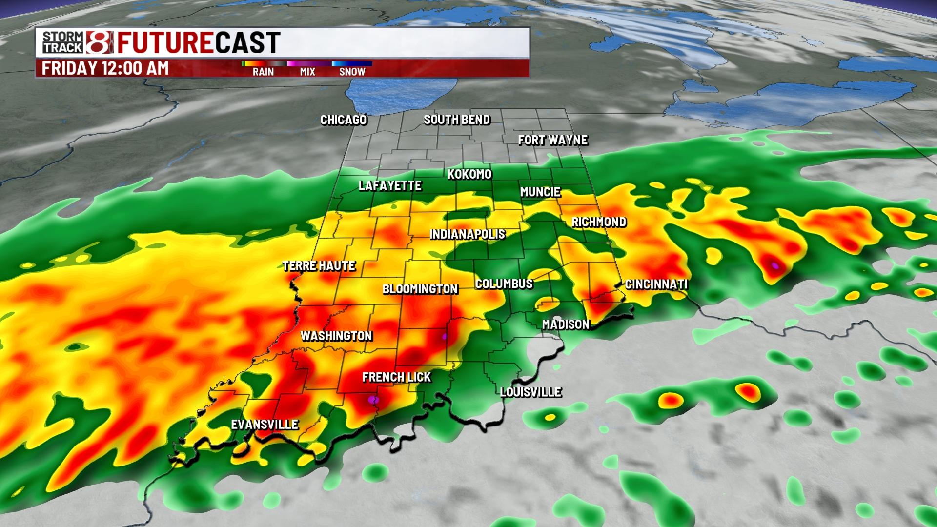 Rainy end to the week with flooding concerns