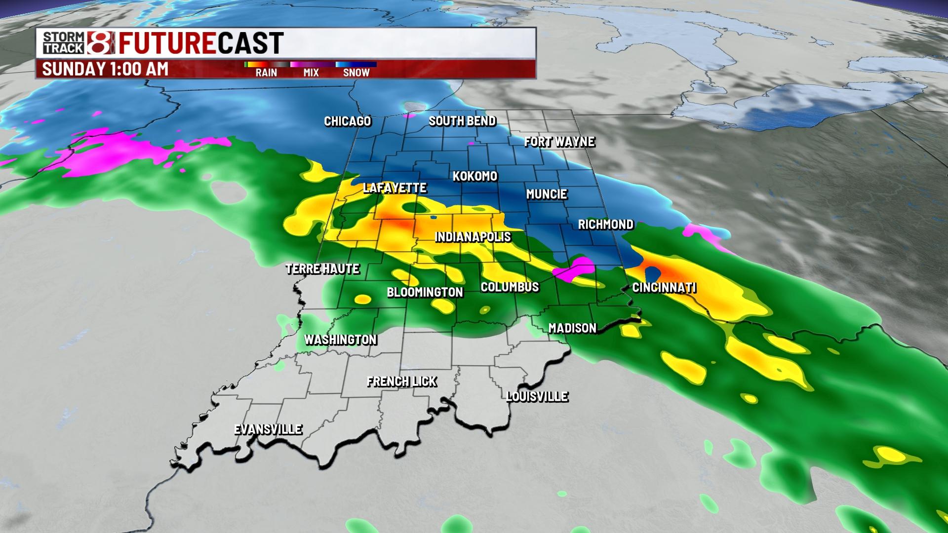 Monitoring wintry mix chances for this weekend