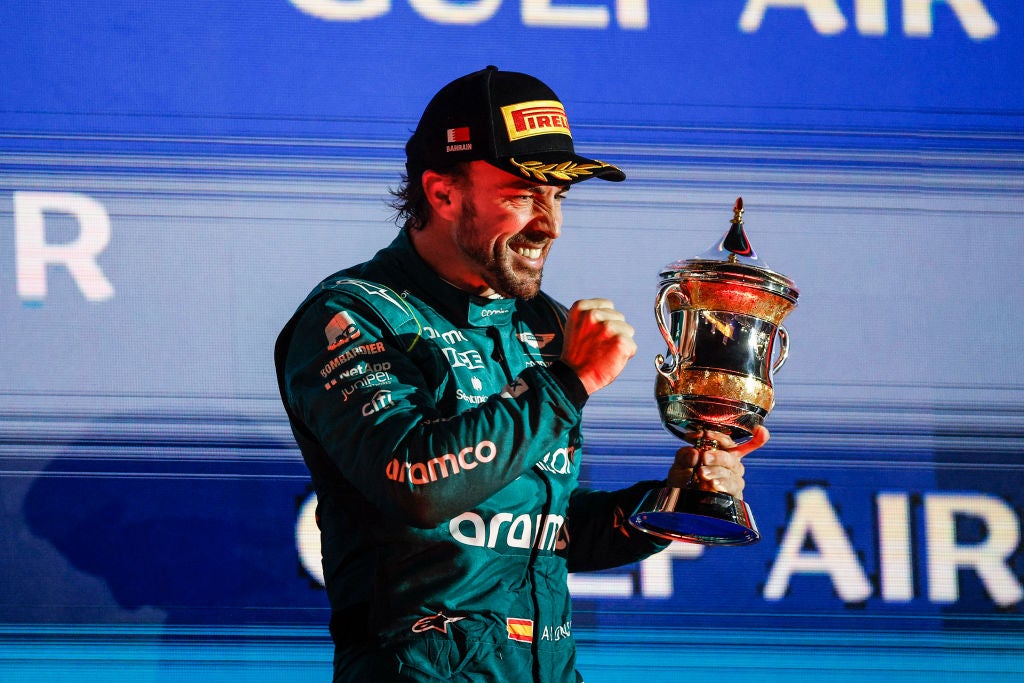 Bahrain GP: Fernando Alonso on podium as Max Verstappen wins F1