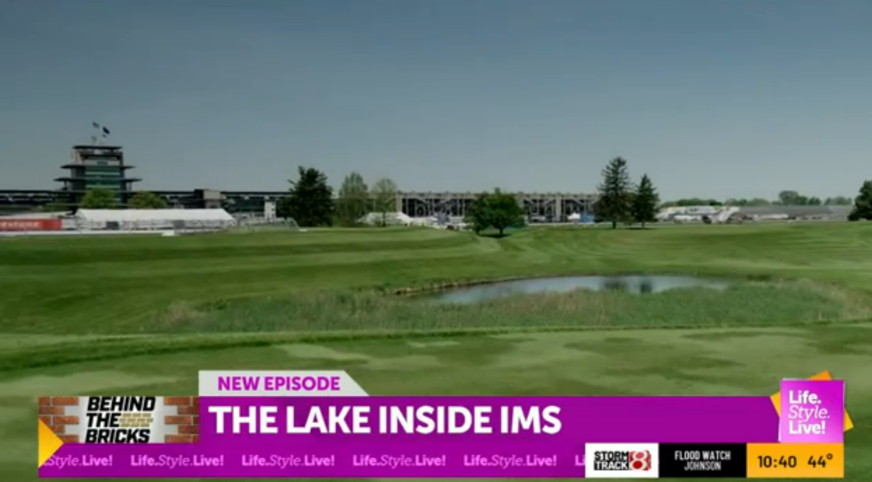 Did you know there is a lake inside the Indianapolis Motor Speedway?