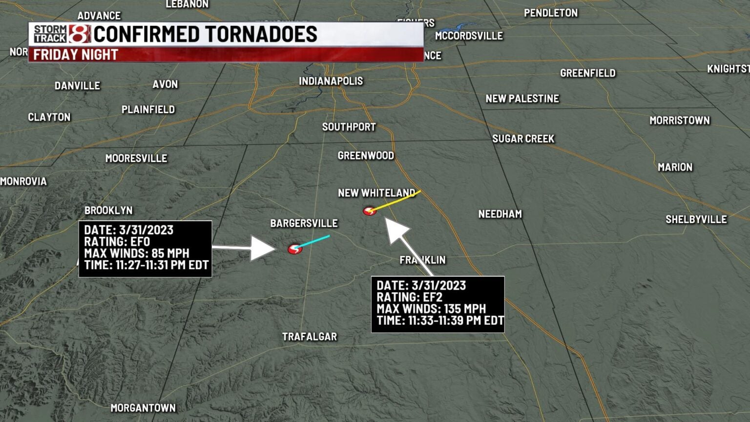 19 tornadoes confirmed in Indiana from Friday night storms ...