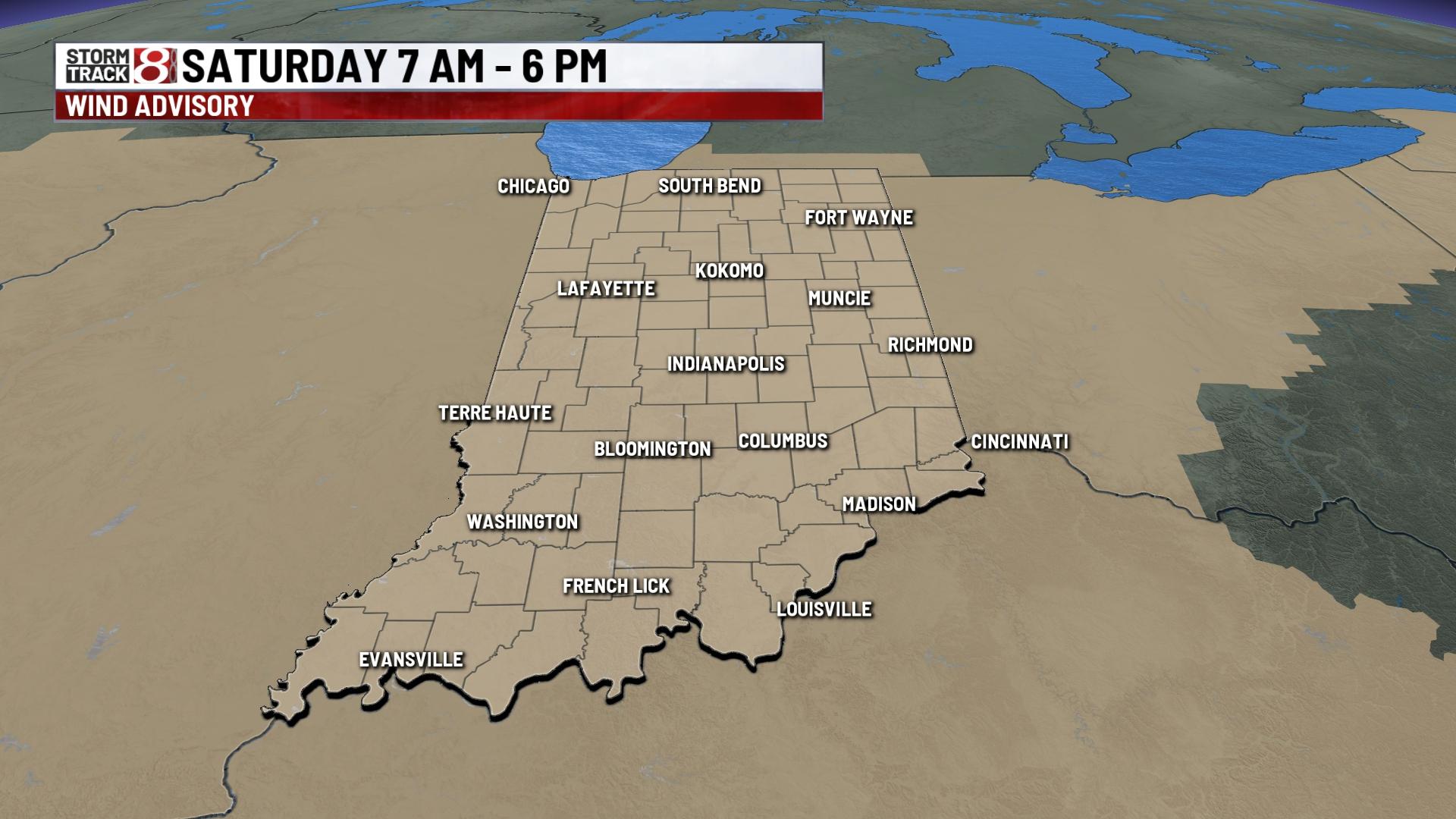 Windy with lingering showers