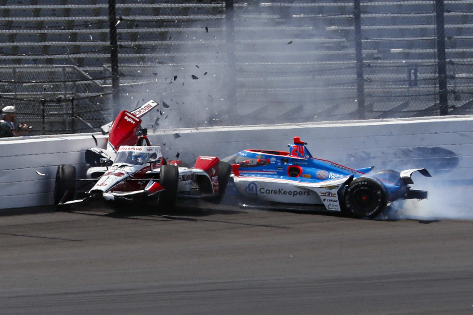 Stefan Wilson out of Indy 500 after crash at practice Indianapolis