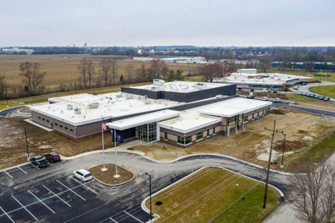 An aerial view of the Decatur County Sheriff's Office in Greensburg, Ind. (Provided Photo/DCSO via Facebook)