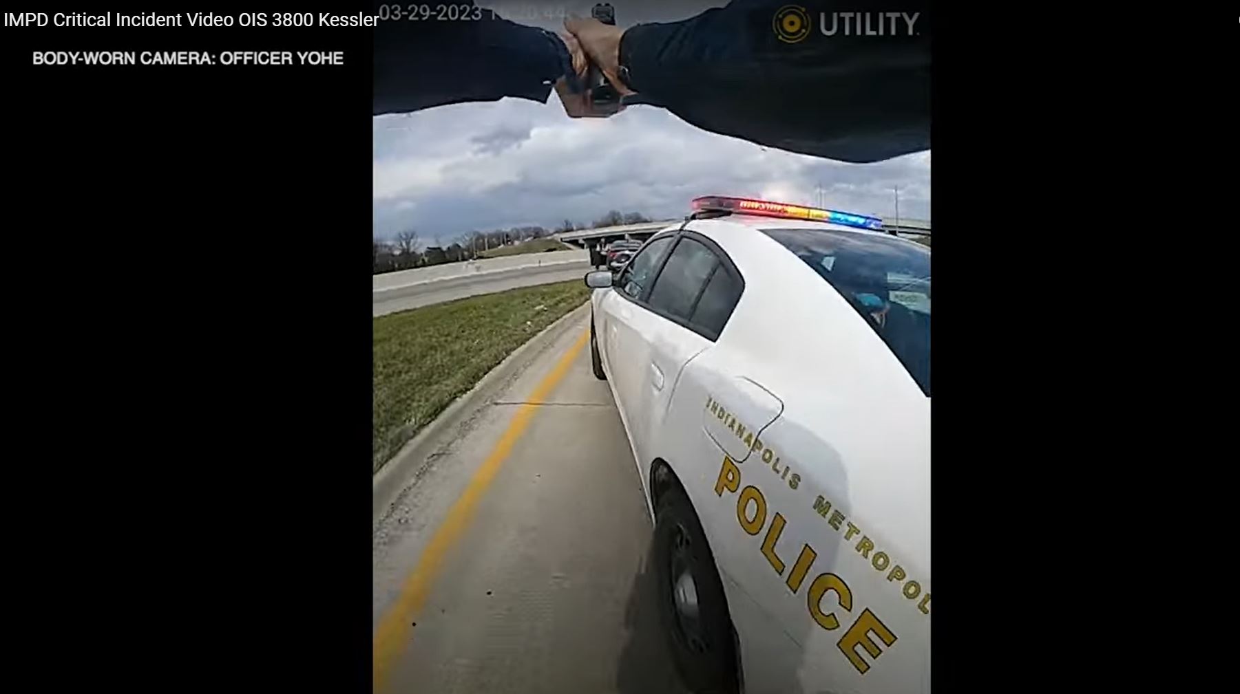 IMPD shares video of I-65 police shooting