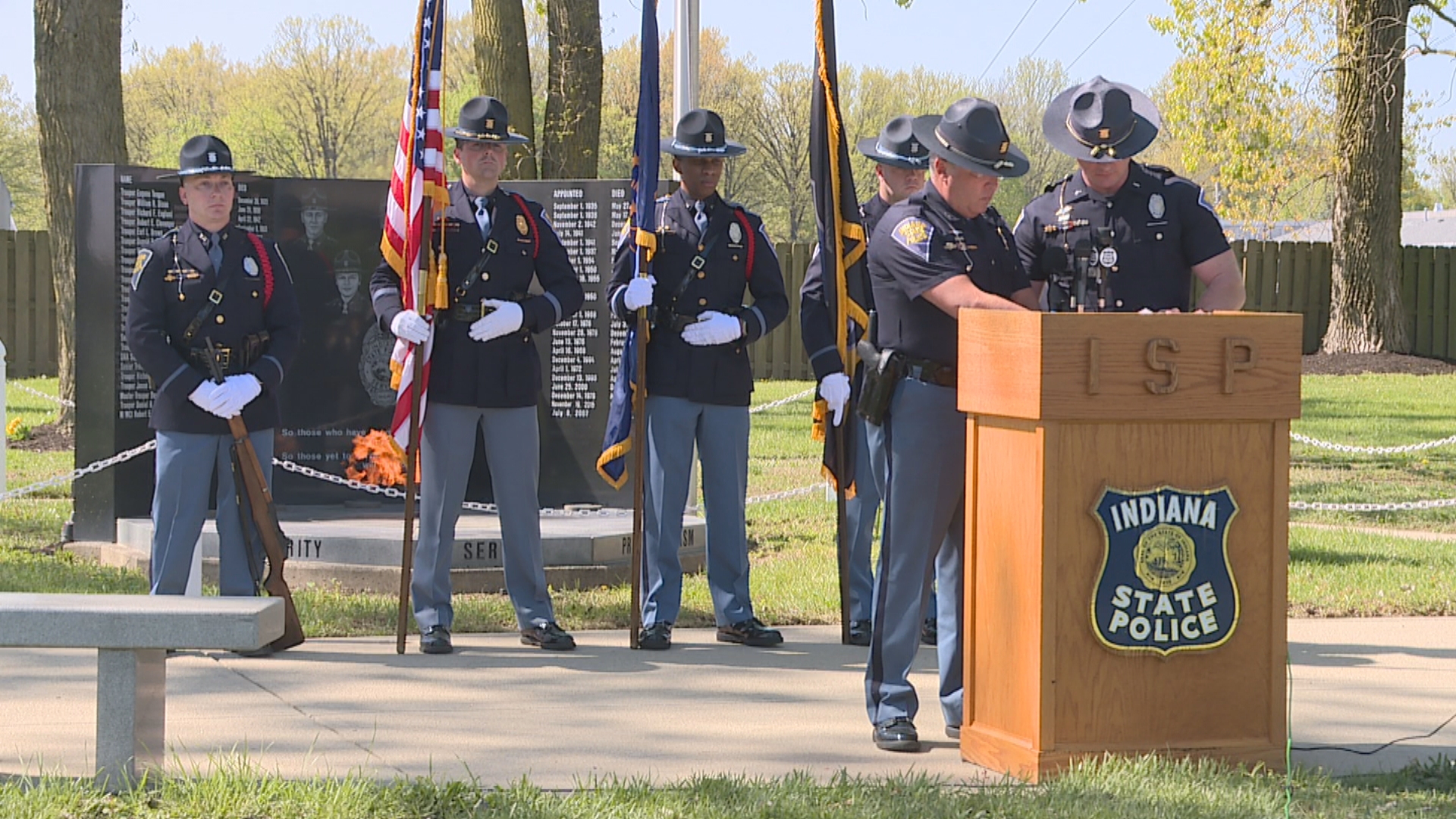 State police host memorial service for fallen troopers