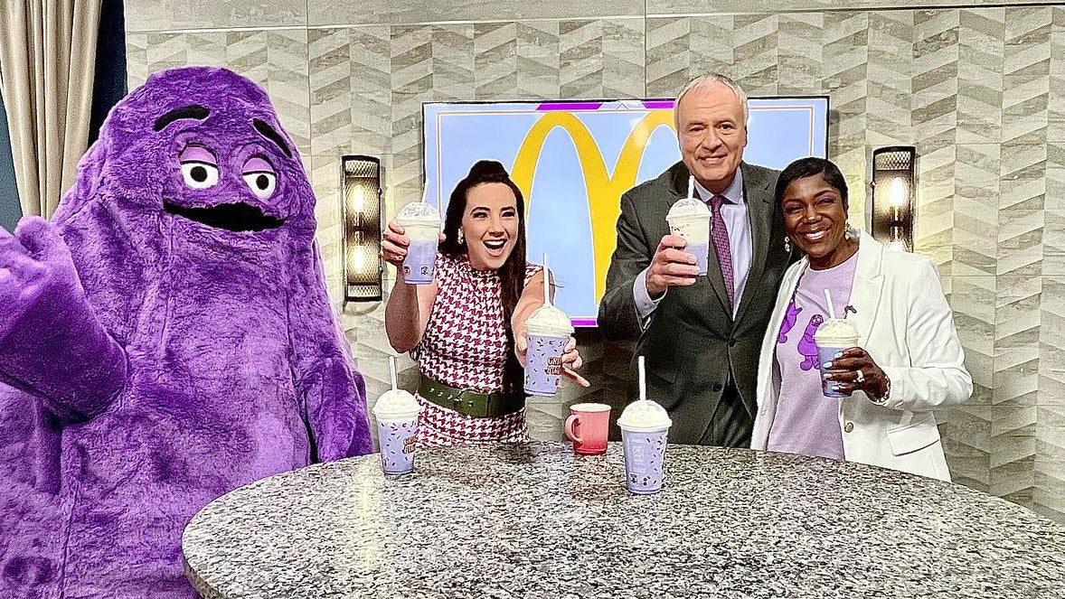 McDonald's introduces Grimace-inspired purple shake and meal