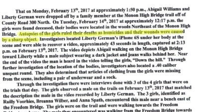 Dozens Of Richard Allen Documents Released, Cause Of Death Of Girls ...