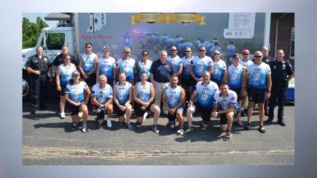 Riders taking part in Cops Cycling for Survivors pose before a ride. (Provided Photo/Cops Cycling for Survivors)