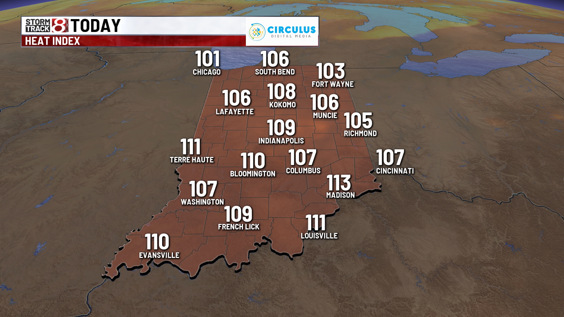 Hot and humid again with storm chances