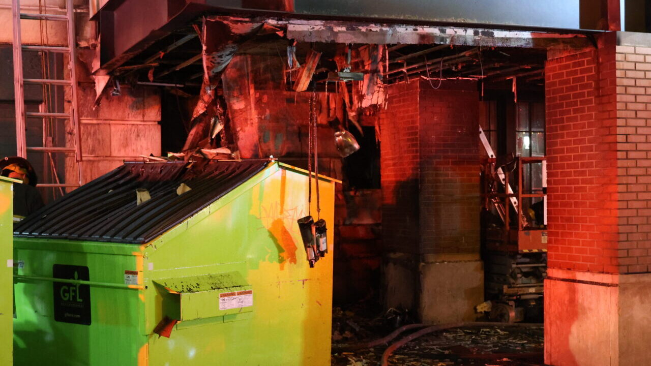 Dumpster fire causes downtown hotel evacuation