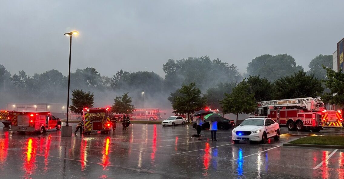 Firefighters investigating apartment fire on Marian University campus