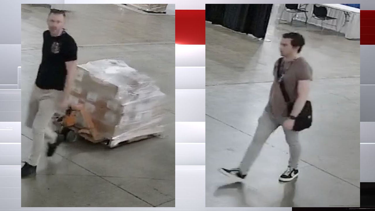 IMPD is seeking the public's help identifying these two suspects in a gaming card theft from Gen Con Indy 2023.