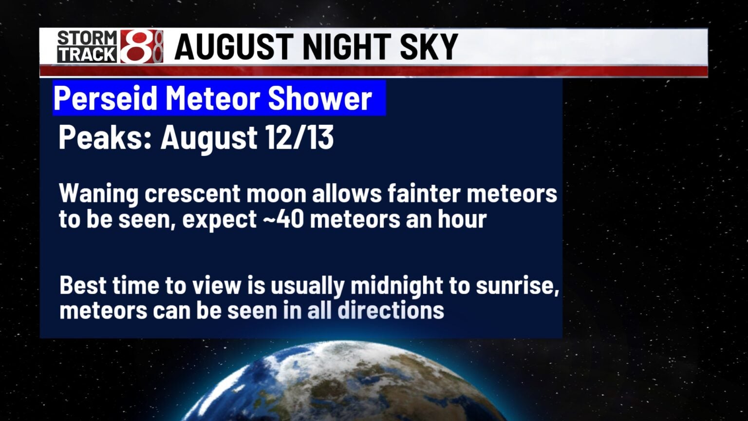 When to look for the highly anticipated Perseid meteor shower