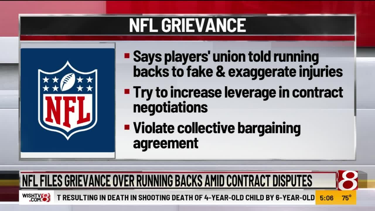 Grievance filed by NFL says players' union leaders advised running backs to  fake injuries