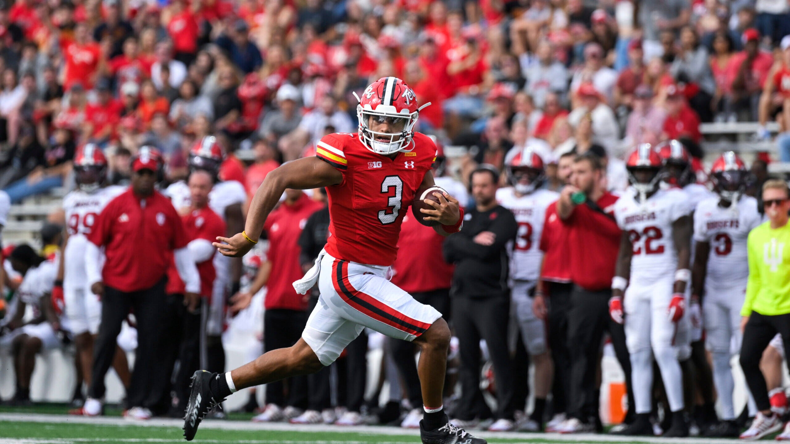 Tagovailoa helps Maryland improve to 5-0 with 44-17 rout of IU