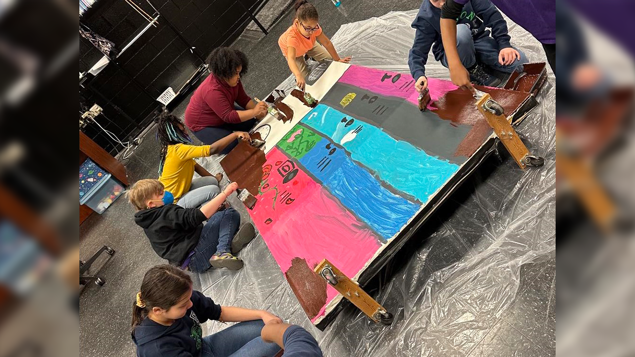 This week is National Art Educators Week. Students at Edison School of the Arts, Inc. 47, in Indianapolis, celebrate art every day by inspiring excellence through arts integration. (Photo by Edison School 47, Inc./Facebook)