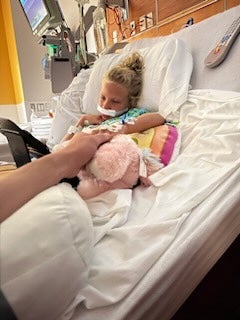 7-year-old Olivia needed emergency surgery at Riley Hospital for Children in Indianapolis after she was shot in the nose by a blow dart. (Provided Photo/IU Health)