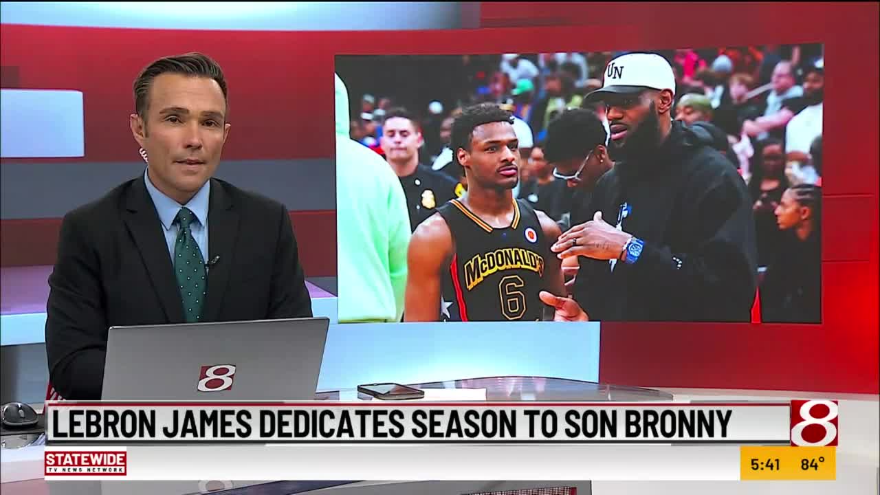 LeBron James posted a loving scouting report of his son Bronny on