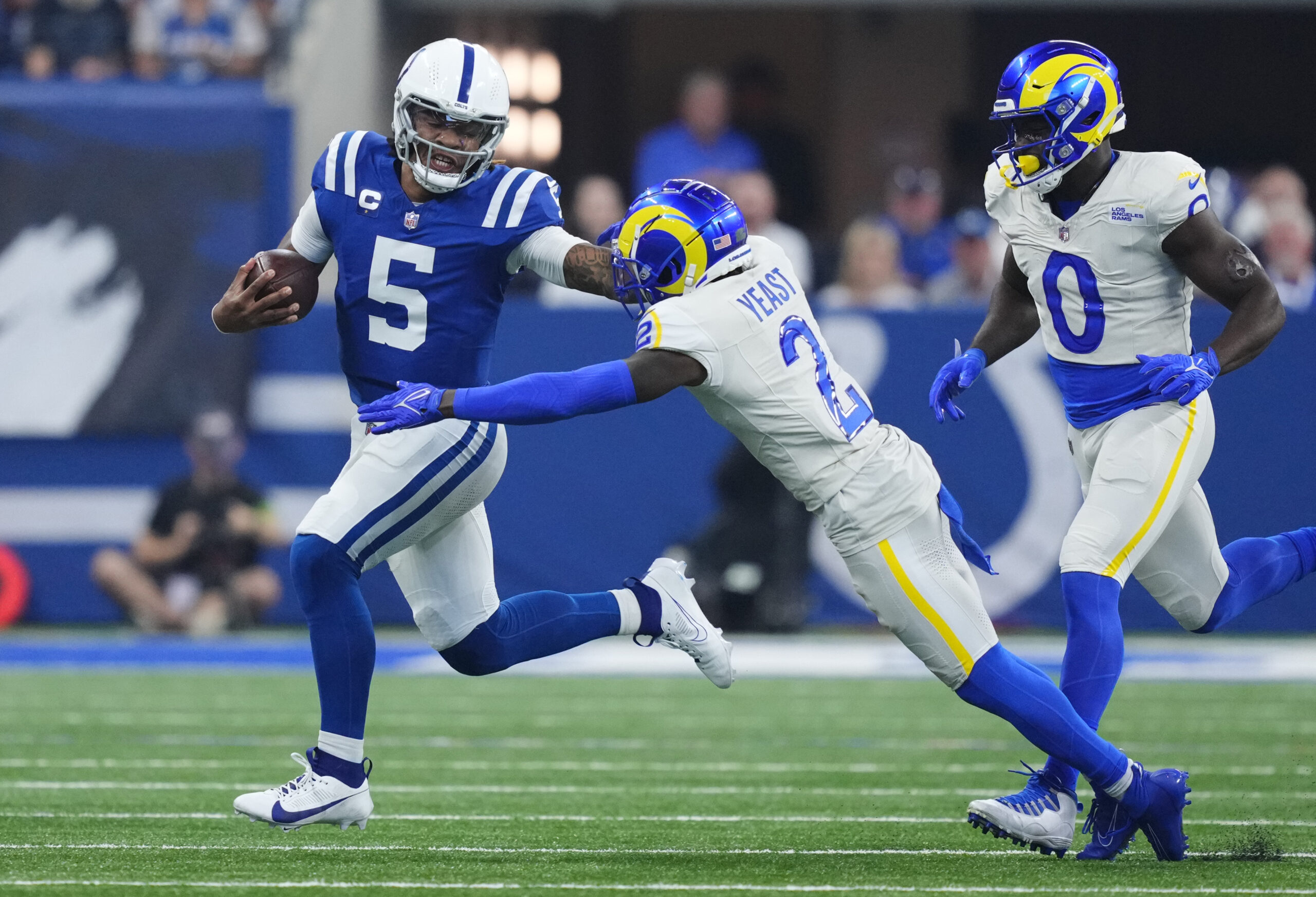 Colts down big at halftime against the Rams - WISH-TV