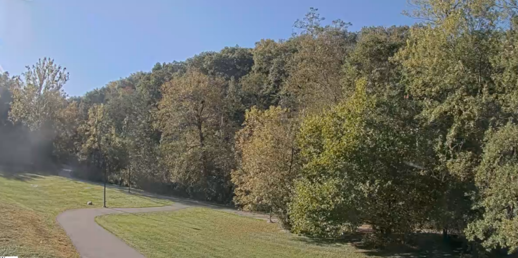October 10th view outside Brown County Inn (Image from Brown County Leaf Cam)