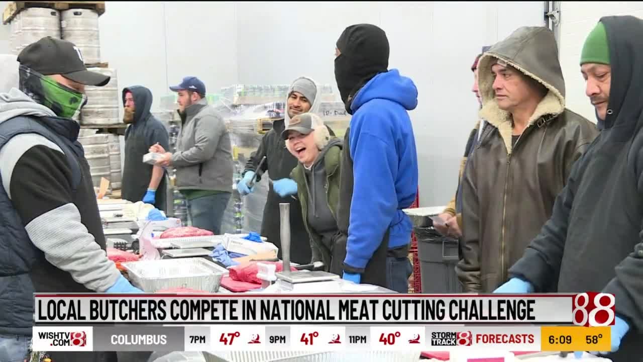 Butchers competing in Meat Cutter Challenge held in Tampa Bay 