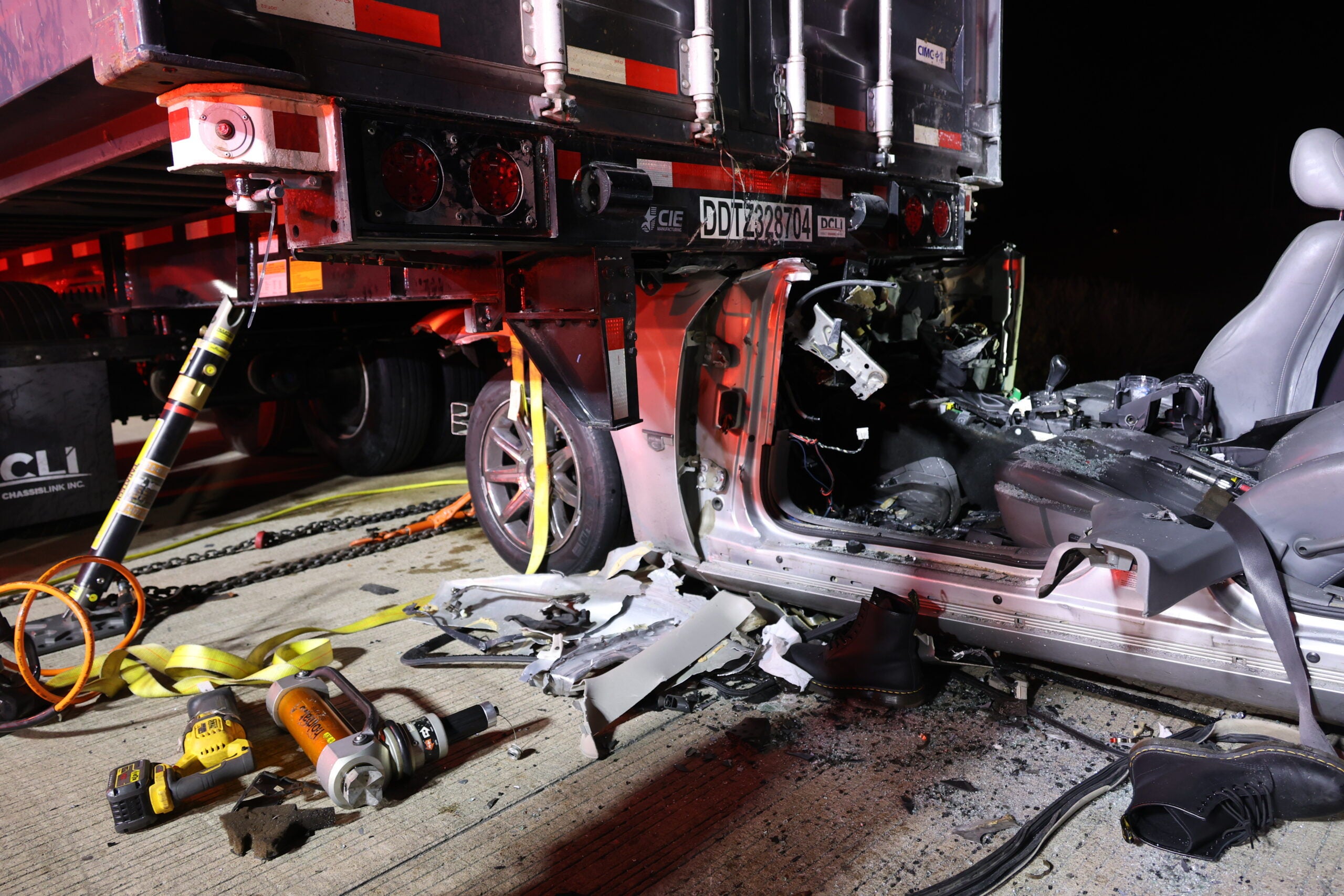 Driver Seriously Injured After Car Becomes Trapped Under Semi On I-70 ...