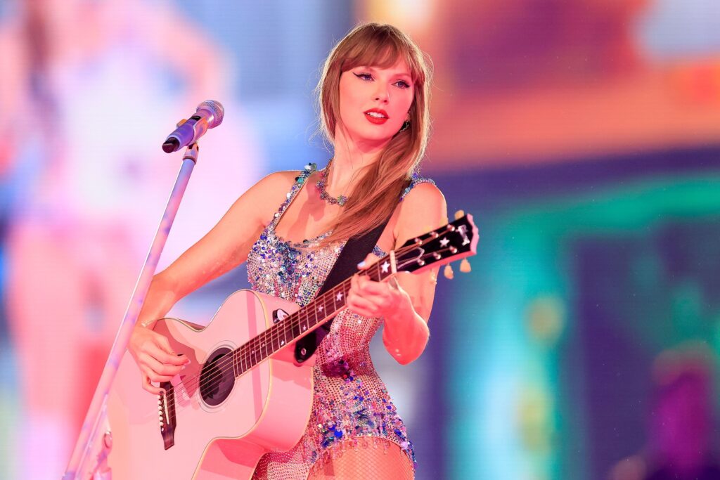 Taylor Swift performs in Brazil. "Swifties" and music fans alike can celebrate the music superstar's birthday on Dec. 13 by donating to some her favorite charitable causes. (Photo by Buda Mendes/Getty Images)