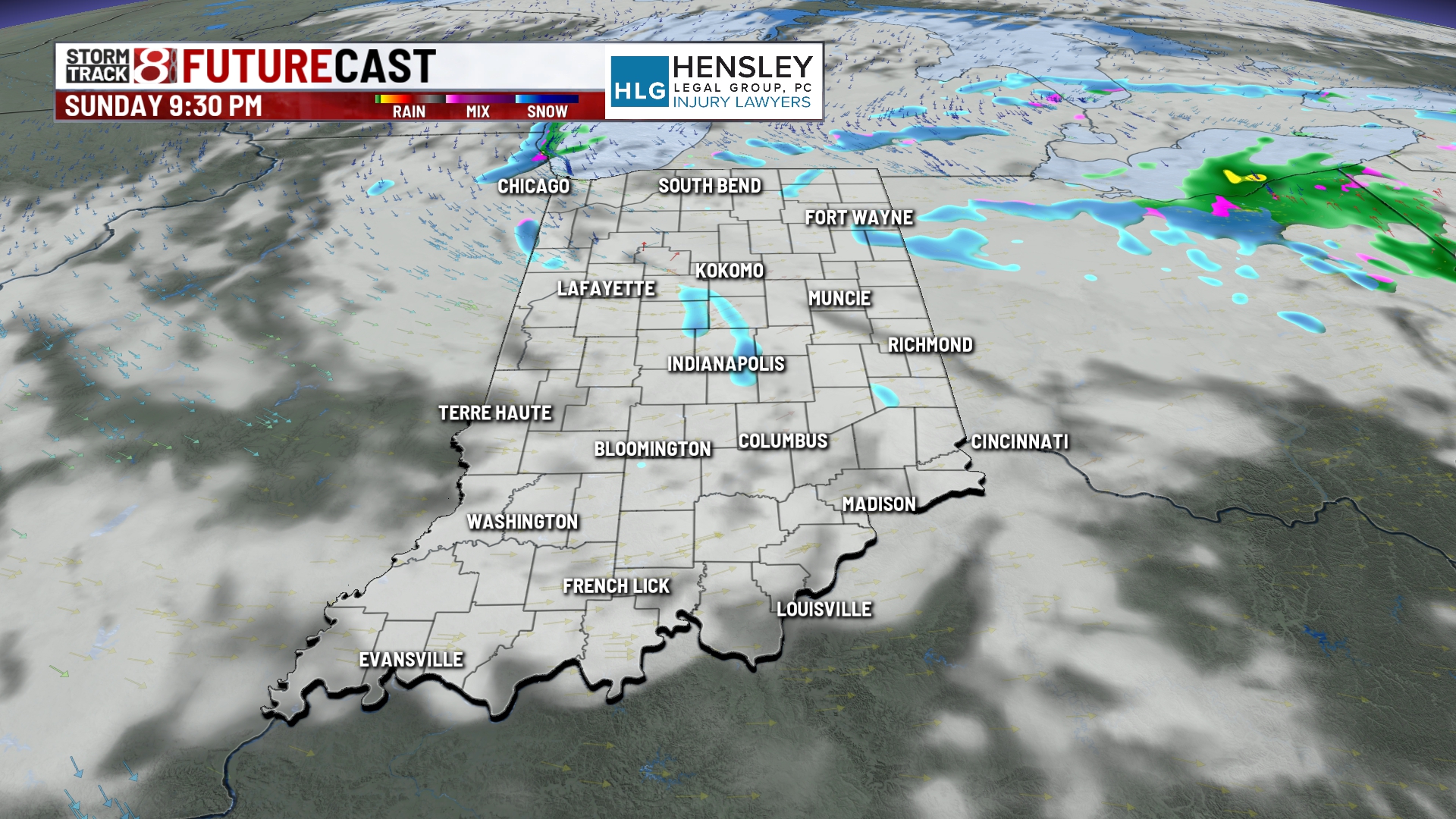 Clearing Saturday night, some snow possible Sunday