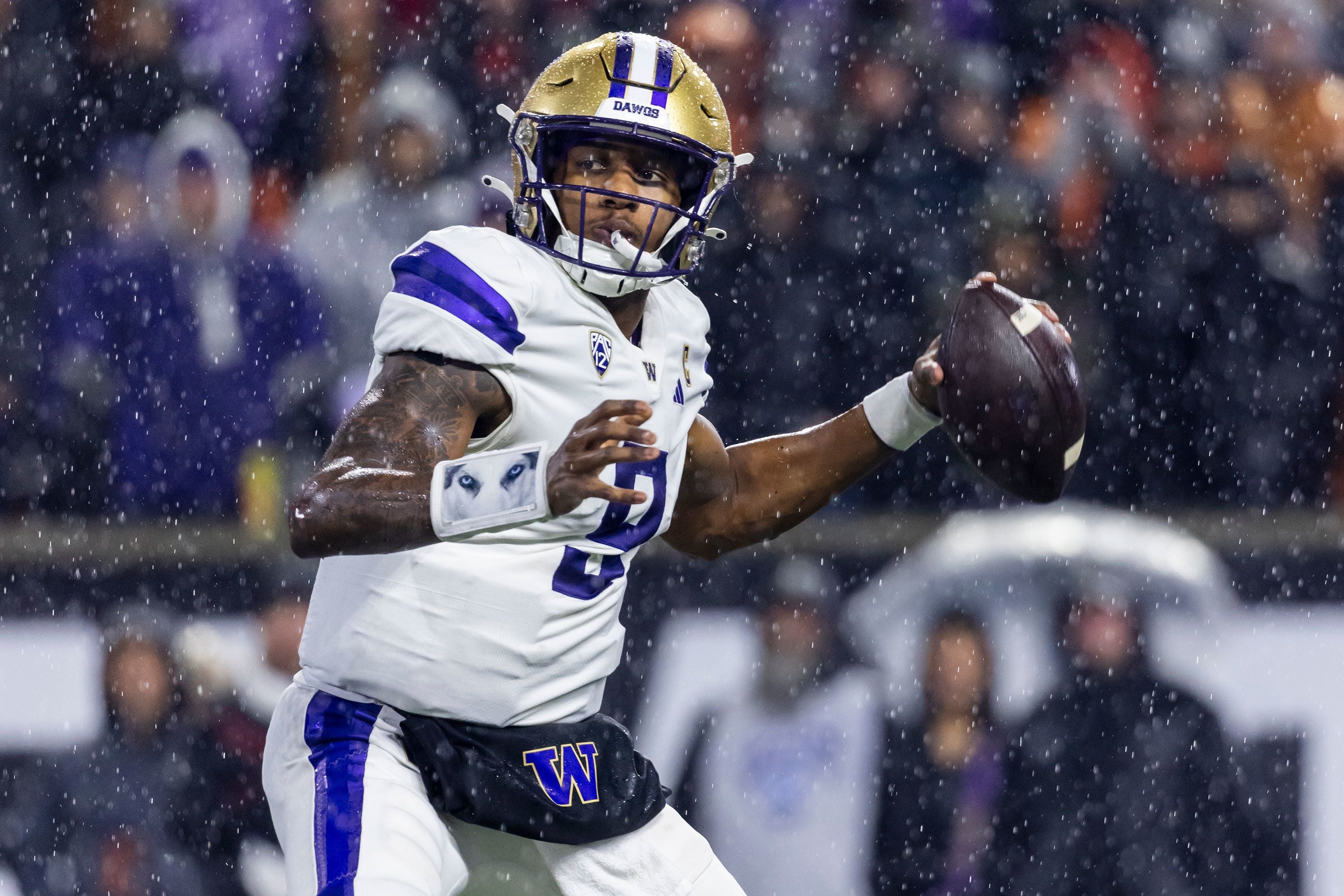 Quarterback Michael Penix Jr. will be key if the Huskies are to defeat the Michigan Wolverines and win the College Football Playoff National Championship (CFP). (Photo by Tom Hauck/Getty Images)