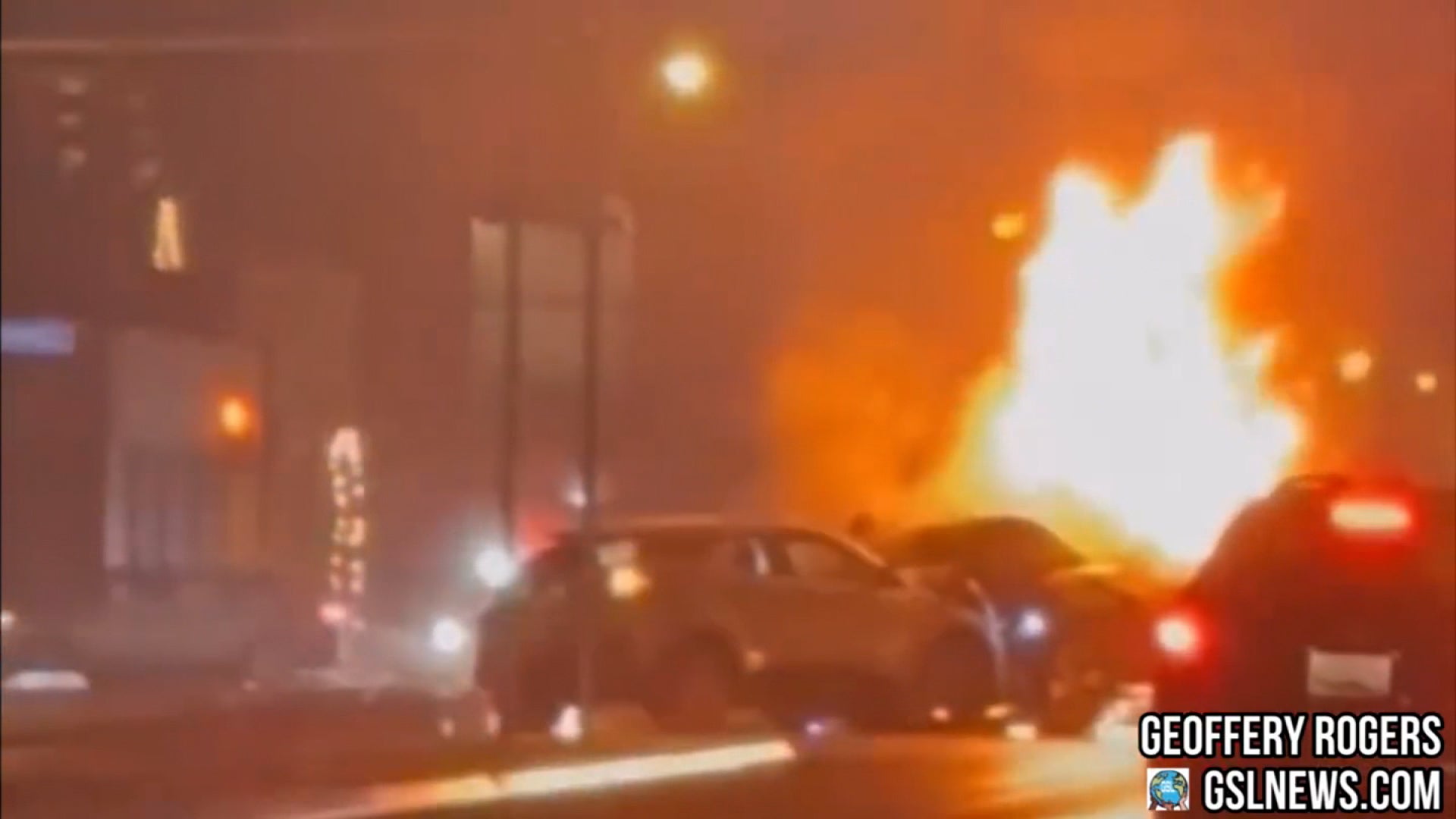 The FBI is investigating after two vehicles collided and plowed into a crowd in a fiery crash in Rochester, New York.