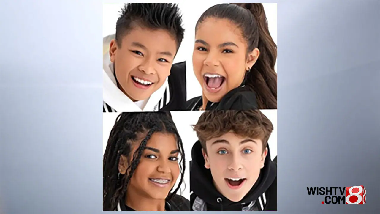 Clockwise, from top left; JJ, Shila, Aleah, and Tyler coming to Ruoff Music Center this summer (Photo Provided/ KIDZ BOP)